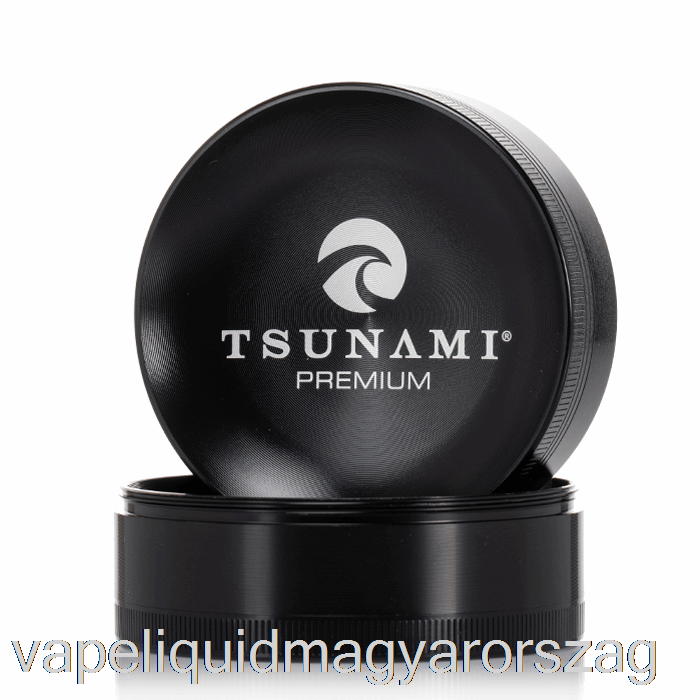 Cunami 2,95 Hüvelykes 4 Részes Süllyesztett Felső Daráló Fekete (75 Mm) Vape Toll